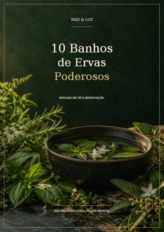 Capa do e-book 10 Banhos de Ervas Poderosos